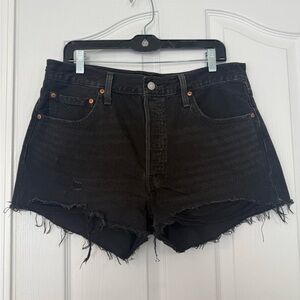 Levi's Black Jean Shorts for Women 32